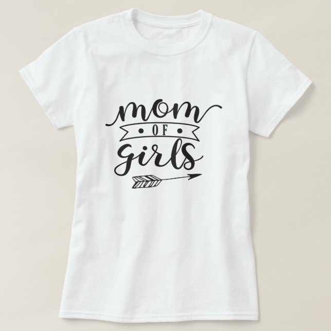 Camiseta Mãe das garotas (Frente do Design)