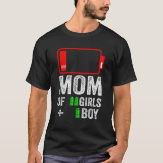 Camiseta Mãe de 1 Menino 2 de Birthda, Dia de as mães