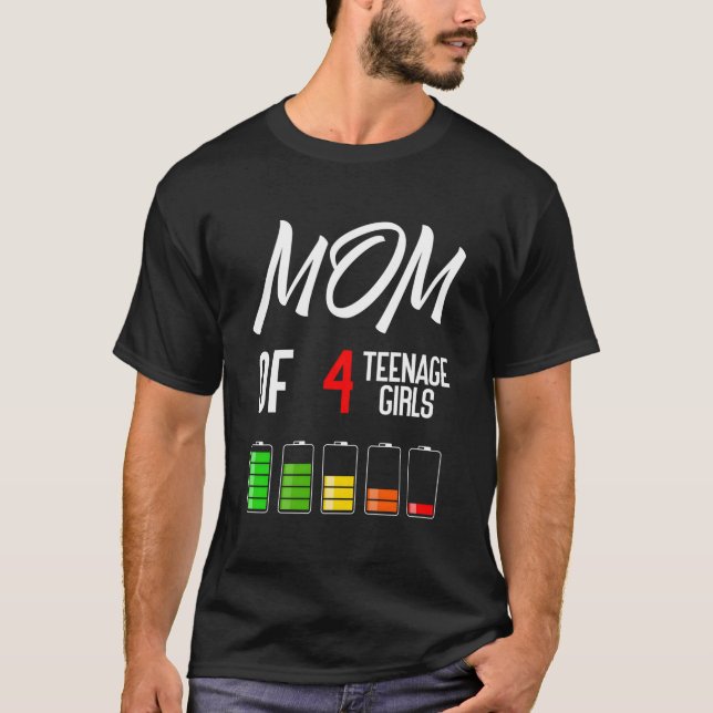 Camiseta Mãe De 4 Nage Mama Do Dia Das Mães (Frente)