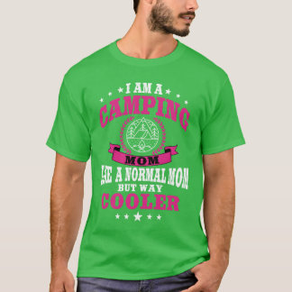 Camiseta Mãe de Acampamento Divertida Para Mulheres menino