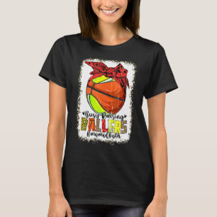 Camiseta Mãe De Ambos Os Ballers De Tênis De Basquete Ocupa