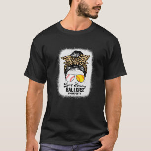 Camiseta Mãe De Ambos Os Ballers Que Levantam Ballers Soft