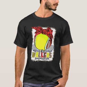 Camiseta Mãe De Ambos Os Tênis De Futebol Ocupado Levantand