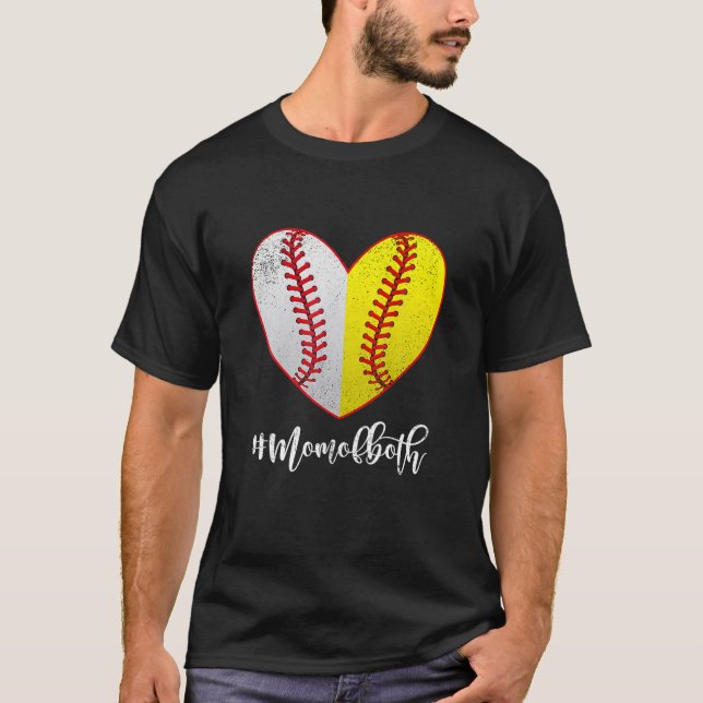 Camiseta Mãe De Ambos Softball (Frente)