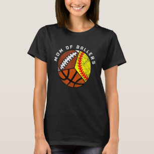 Camiseta Mãe De Atletas Softbol Basquetebol Futebol Mãe
