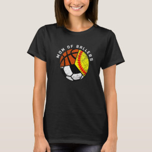 Camiseta Mãe de Atletas Softbol Futebol Basquete Mãe