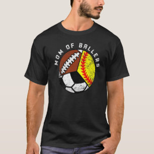 Camiseta Mãe De Atletas  Softbol Futebol Futebol Americano 