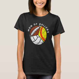 Camiseta Mãe de Atletas Softbol Volei Futebol Mãe