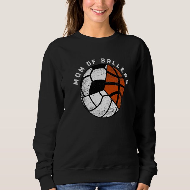 Camiseta Mãe de Atletas  Volei Futebol Basquetebol Mãe (Frente)
