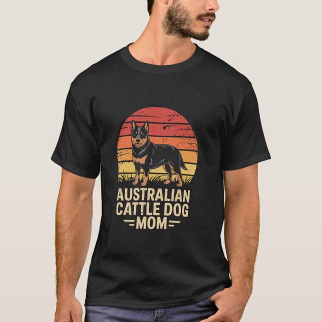 Camiseta Mãe de Australian Cattle Dog (Frente)