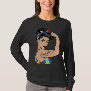Camiseta Mãe de Autismo Inquebrantável Rosie A Rebitadeira