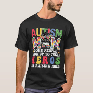 Camiseta Mãe de Autista Criando - Herói Groovy Coque Desarr