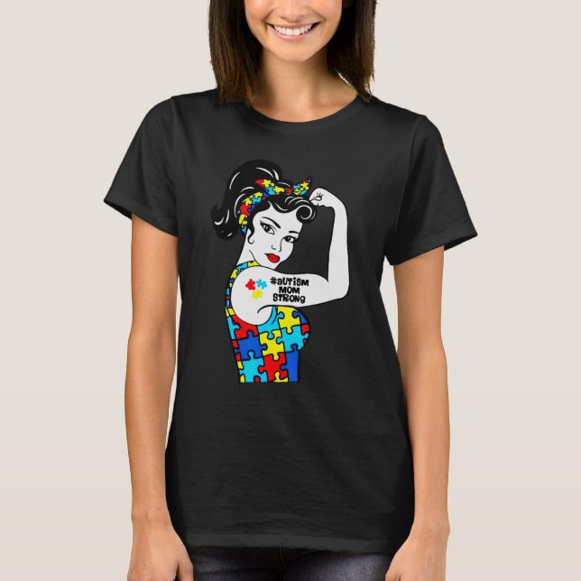Camiseta mãe de autista forte (Frente)