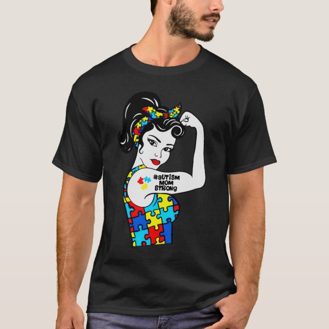 Camiseta mãe de autista forte (Frente)