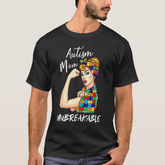 Camiseta Mãe de Autista Inquebrantável  Conscientização do 