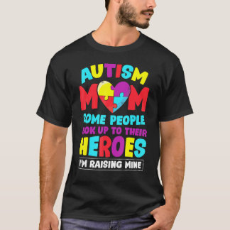 Camiseta Mãe de Autista Pessoas Procuram Seus Heróis Criand