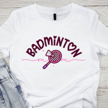 Mãe de Badminton Cute Mãe de Esportes Raquete e Pe