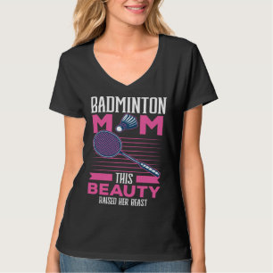 Camiseta Mãe de Badminton Melhor Mamãe do Mundo Maternidade