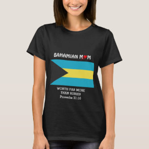 Camiseta MÃE DE BAHAMAS vale mais do que rubis PROV 31 Blac