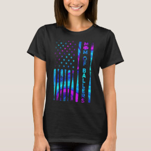 Camiseta Mãe de bailarinos A garota Kayak ama os americanos