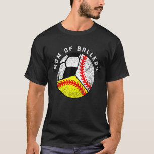 Camiseta Mãe De Ballers Baseball Softball Soccer