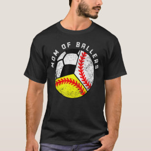 Camiseta Mãe De Ballers Baseball Softball Soccer