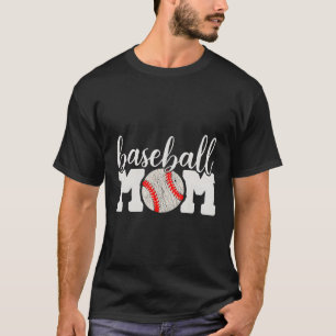 Camiseta Mãe de Baseball Aplaudindo Mãe De