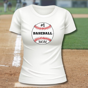Camiseta Mãe de baseball nº 1