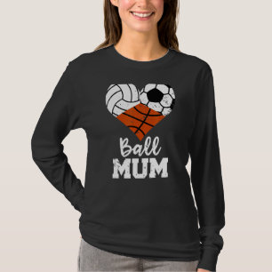 Camiseta Mãe de basquete de futebol de futebol de Mãe de bo