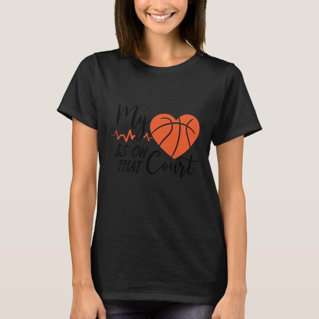 Camiseta Mãe De Basquete Esta Bela Criou Sua Besta (Frente)