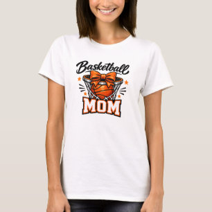 Camiseta Mãe de Basquete Fita de Arco de Rede de Basquete D