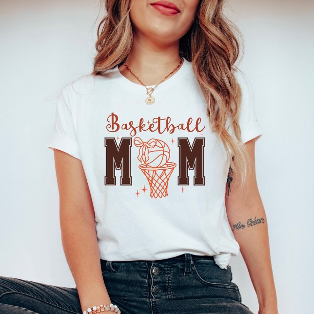 Camiseta Mãe de Basquete Fofa e Sedutora (Criador carregado)