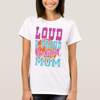 Camiseta Mãe de Basquete Louca E Orgulhosa