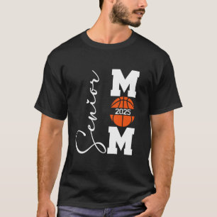 Camiseta Mãe de Basquete Turma De 2025 Graduada 2025 Engraç