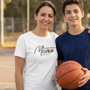 Camiseta Mãe de Basquetebol Estabelecida 
