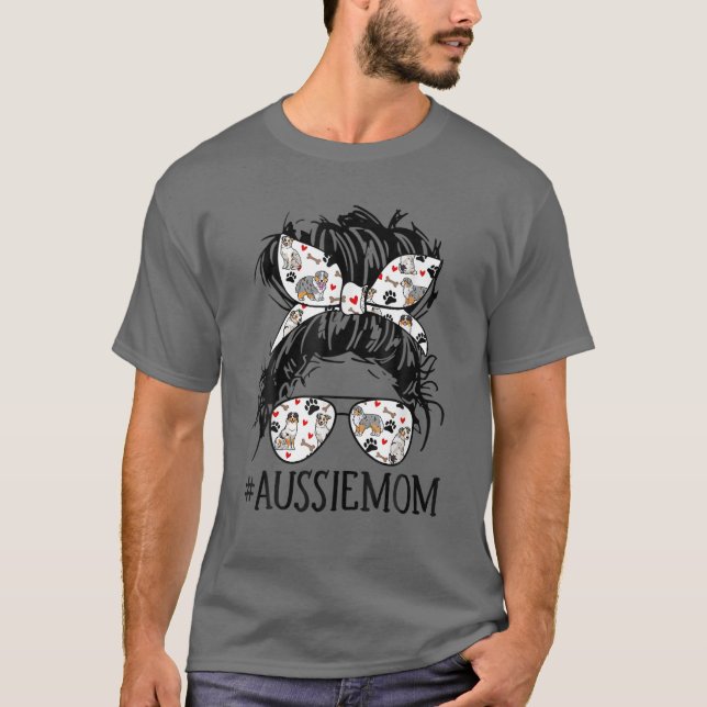 Camiseta Mãe de Bebê, Aussie Mamãe é Engraçada (Frente)