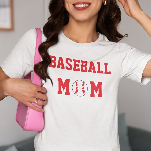Camiseta Mãe de beisebol (Criador carregado)