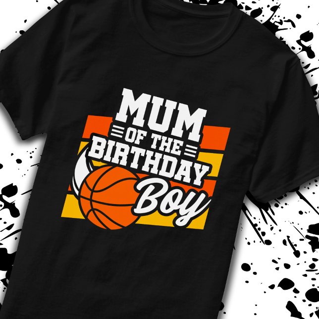 Camiseta Mãe de Birthday Boy Basball Party Mãe (Criador carregado)