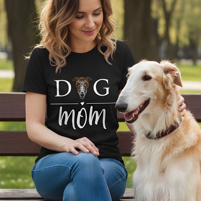 Camiseta Mãe de Borzoi (borzoi dog mom shirt)