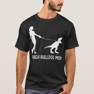 Camiseta Mãe de Bulldog Francês Mamãe Frenchie Cachorro Din