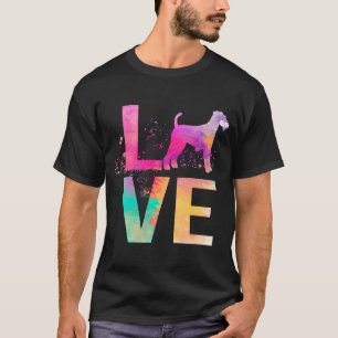 Camiseta Mãe de Cachorro Airedale Terrier Colorido Airedal
