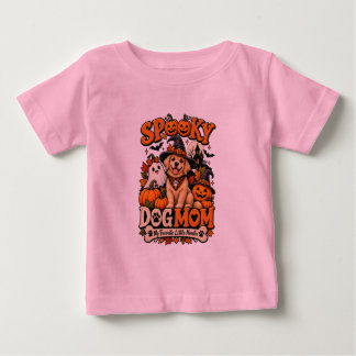 Camiseta Mãe de Cachorro Assustador no Halloween Cute Esque