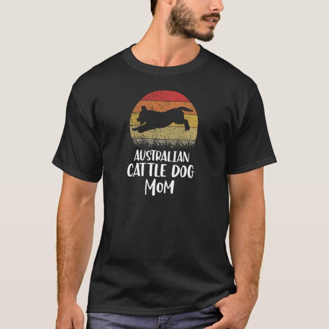 Camiseta Mãe de Cachorro Australiano Feminina (Frente)