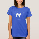 Camiseta Mãe de Cachorro Australiano Rotten mimado<br><div class="desc">Camisa divertida para a mãe australiana do cão Shepard na sua vida em um "podre podre" com design de silhueta australiana de cão Shepard.</div>