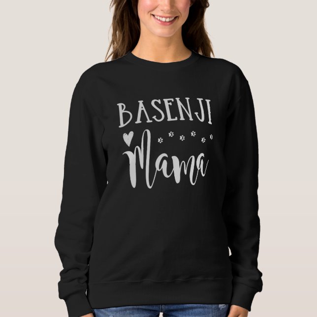 Camiseta Mãe de Cachorro Basenji Fofa Mama Basenji (Frente)