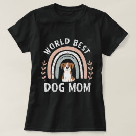 Camiseta mãe de cachorro boho rainbow shirt