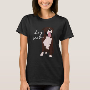 Camiseta Mãe de Cachorro Bull Terrier Staffordshire Marrom