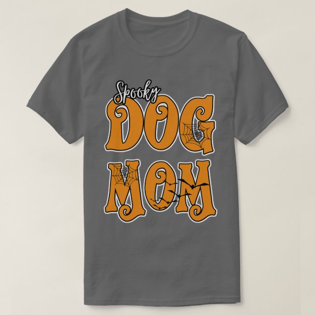 Camiseta mãe de cachorro de halloween 2 (Frente do Design)