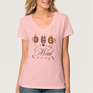 Camiseta Mãe de Cachorro Estampa de Leopardo Desenho de Pat