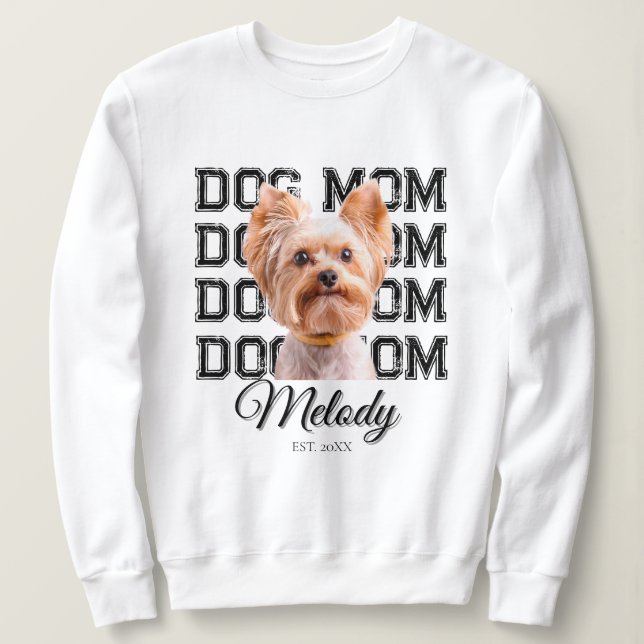 Camiseta Mãe de Cachorro Foto de Cachorro Personalizada (Frente do Design)